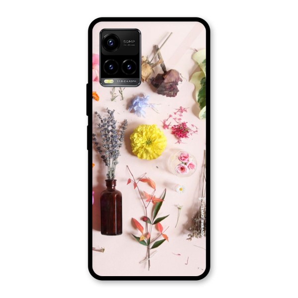 Old Petals Glass Back Case for Vivo Y21 2021