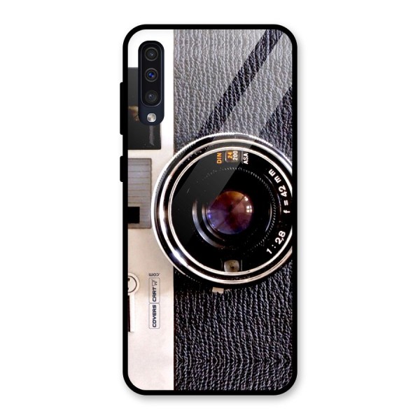 Old School Camera Glass Back Case for Galaxy A50s