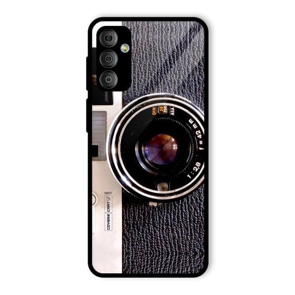 Old School Camera Glass Back Case for Galaxy F23