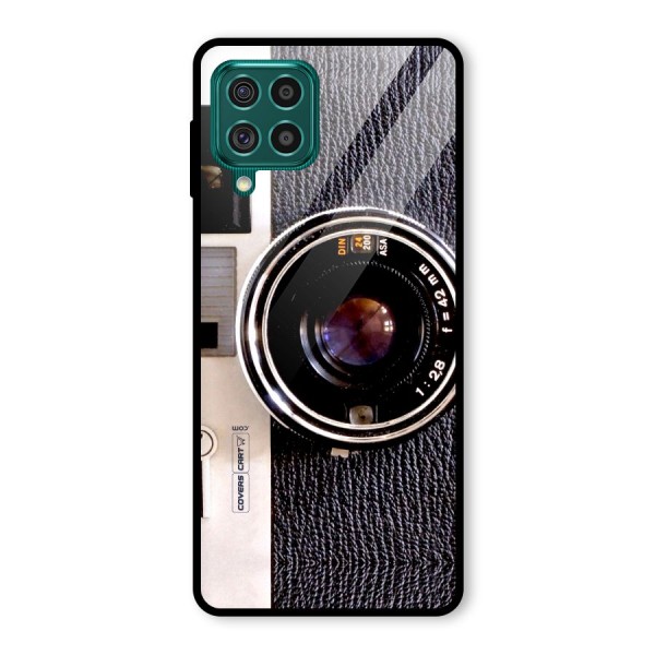 Old School Camera Glass Back Case for Galaxy F62