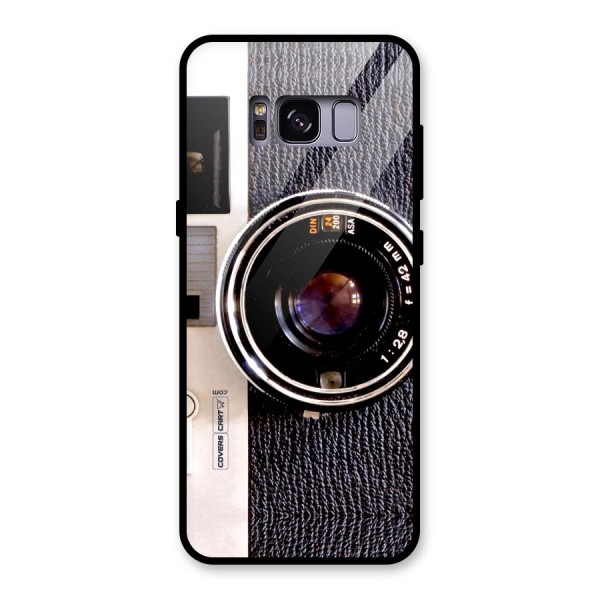 Old School Camera Glass Back Case for Galaxy S8