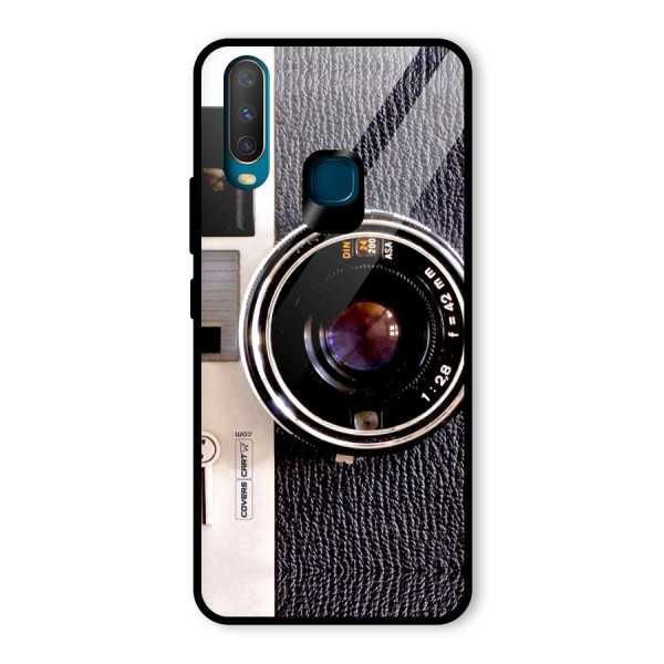 Old School Camera Glass Back Case for Vivo Y15