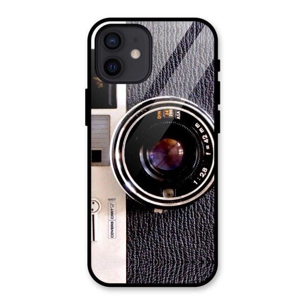 Old School Camera Glass Back Case for iPhone 12