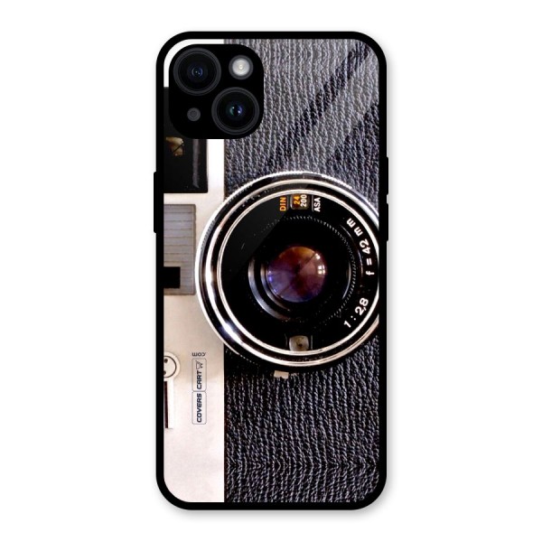 Old School Camera Glass Back Case for iPhone 14