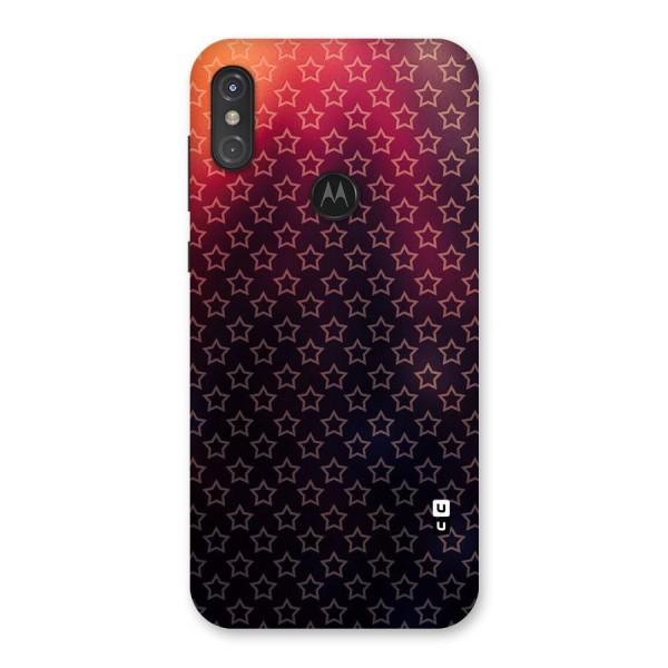 Ombre Stars Back Case for Motorola One Power