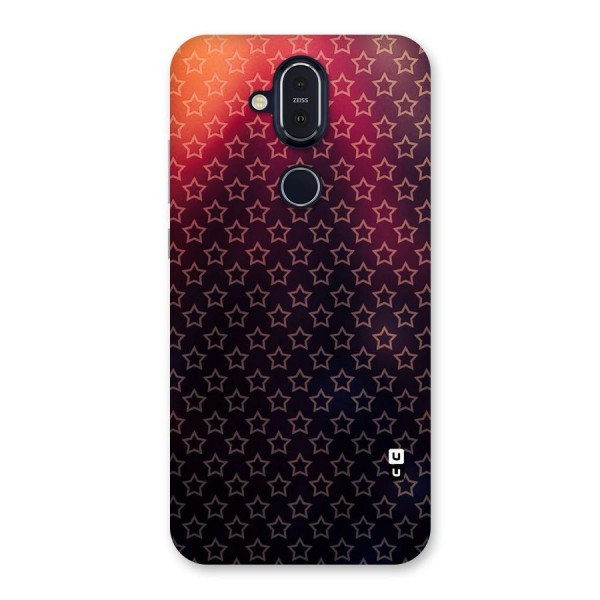 Ombre Stars Back Case for Nokia 8.1