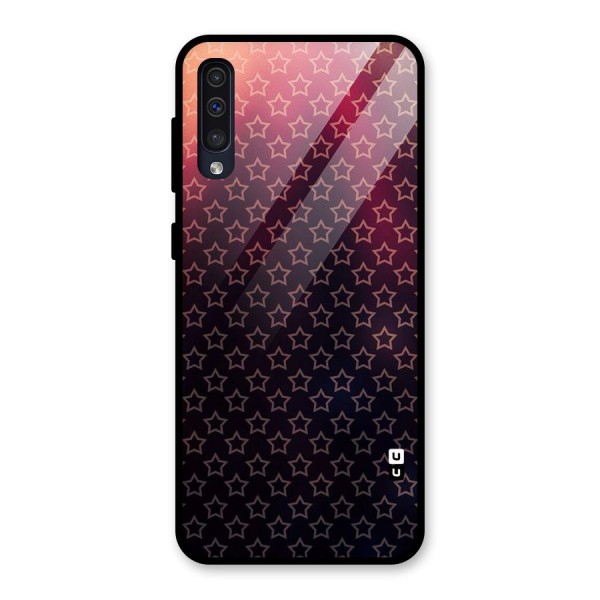 Ombre Stars Glass Back Case for Galaxy A50s