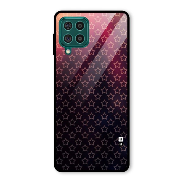 Ombre Stars Glass Back Case for Galaxy F62