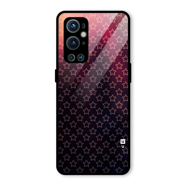 Ombre Stars Glass Back Case for OnePlus 9 Pro