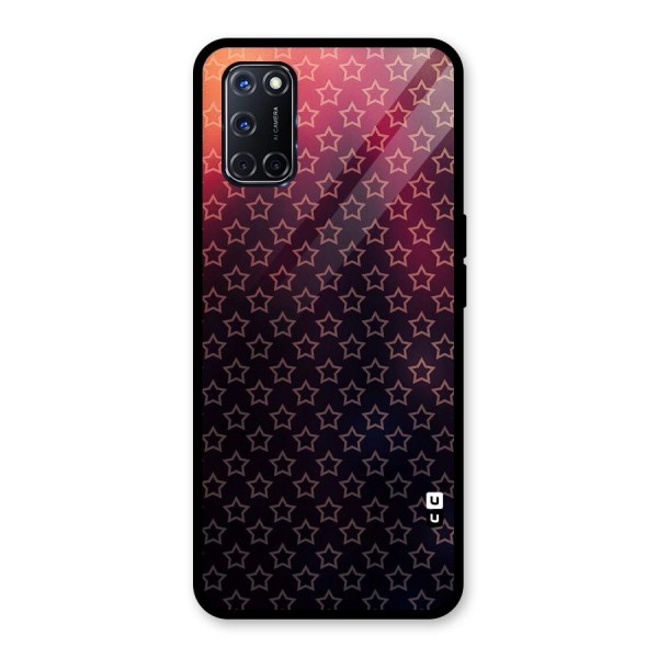 Ombre Stars Glass Back Case for Oppo A52