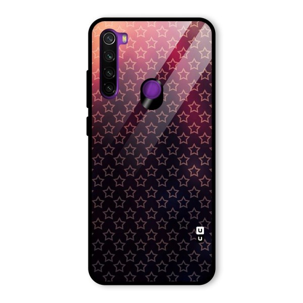 Ombre Stars Glass Back Case for Redmi Note 8