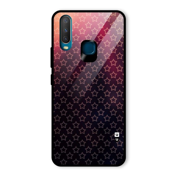 Ombre Stars Glass Back Case for Vivo Y12