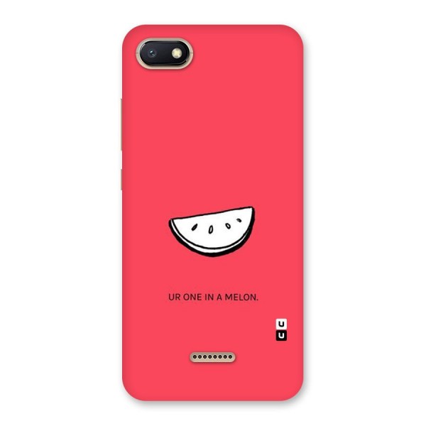 One In Melon Back Case for Redmi 6A