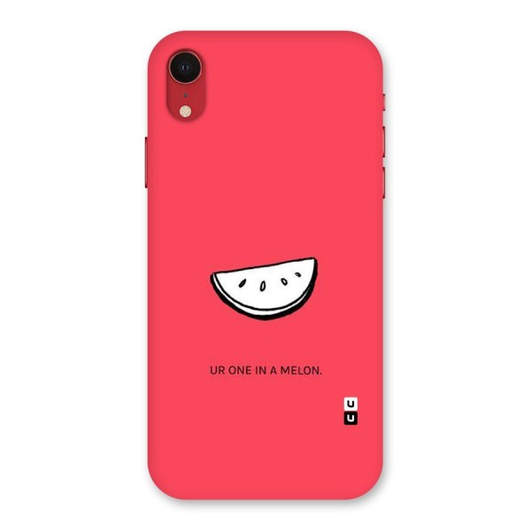 One In Melon Back Case for iPhone XR