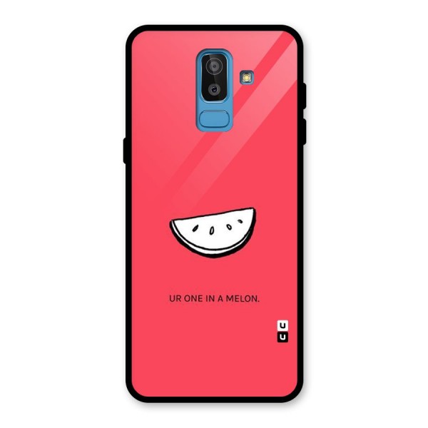 One In Melon Glass Back Case for Galaxy J8