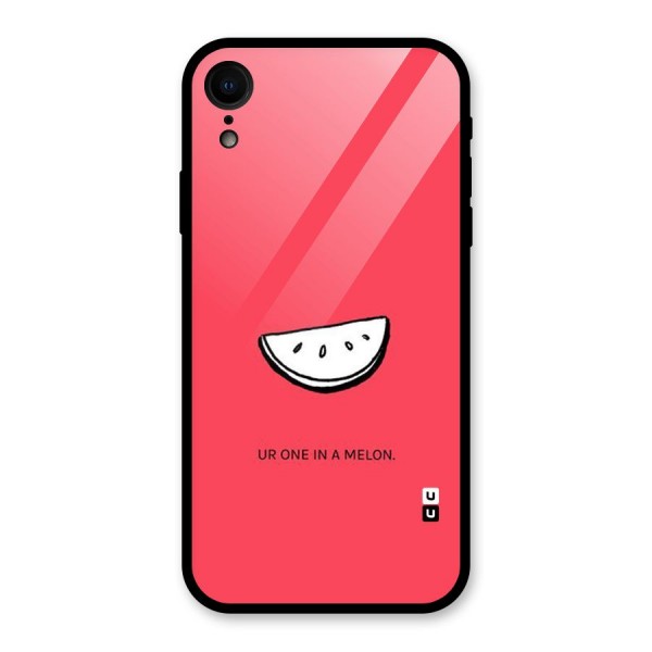 One In Melon Glass Back Case for XR