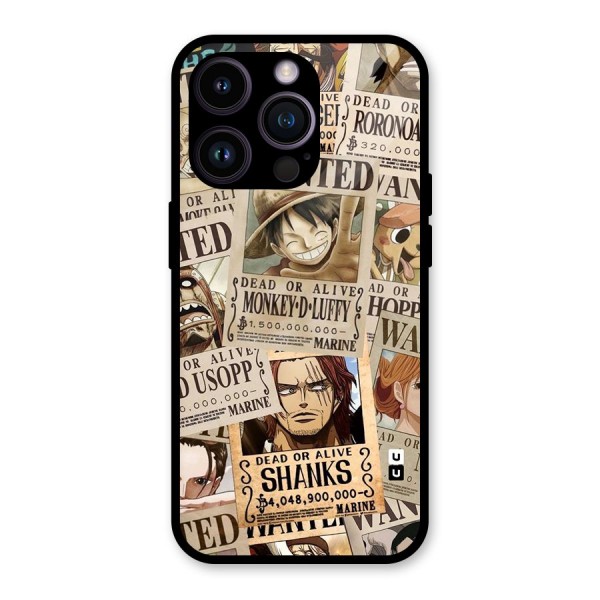One Piece Most Wanted Glass Back Case for iPhone 14 Pro