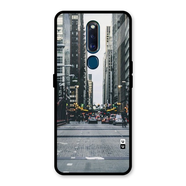 Only Streets Glass Back Case for Oppo F11 Pro