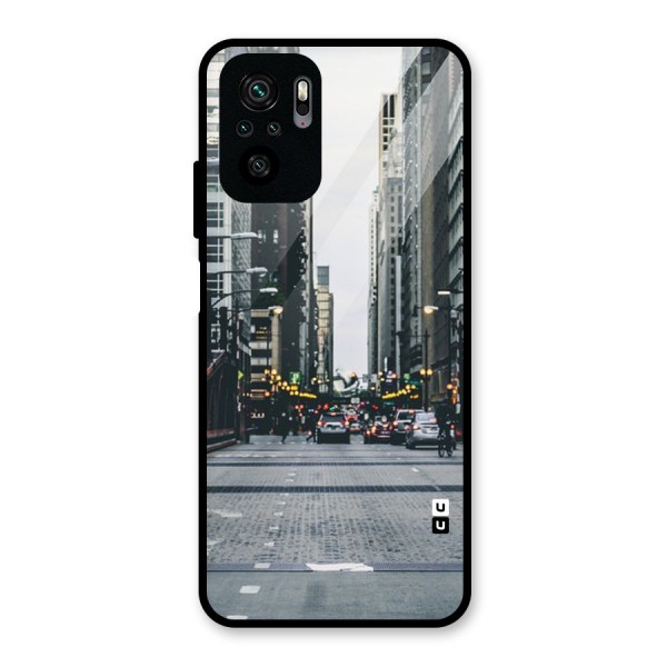 Only Streets Glass Back Case for Redmi Note 10