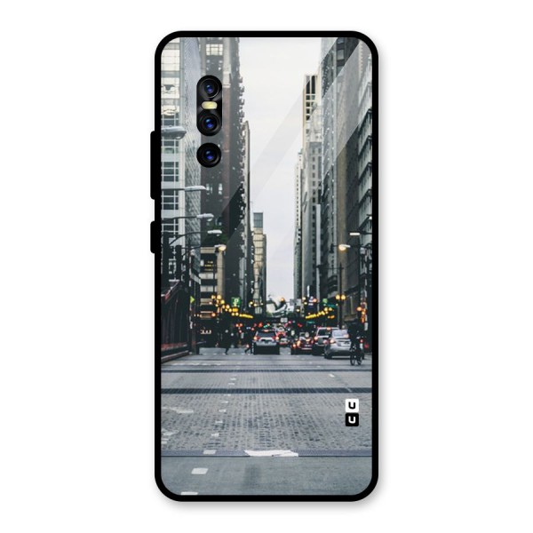 Only Streets Glass Back Case for Vivo V15 Pro