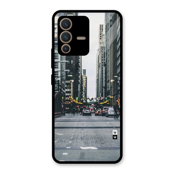 Only Streets Glass Back Case for Vivo V23 5G