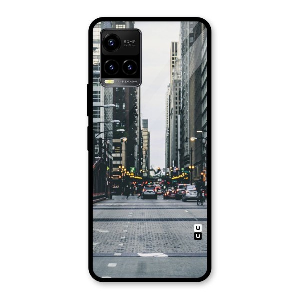 Only Streets Glass Back Case for Vivo Y21 2021