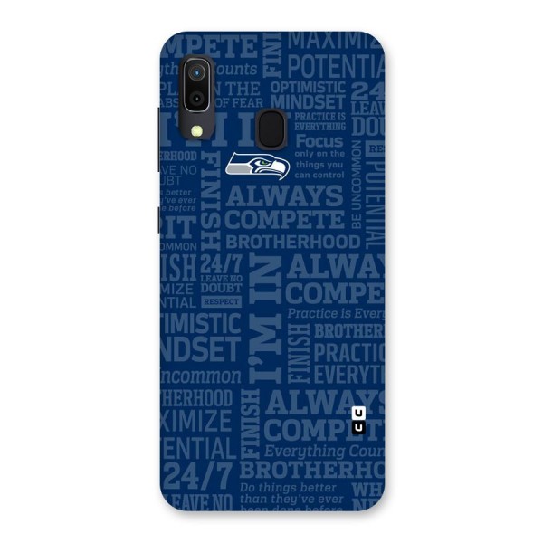 Optimistic Blue Back Case for Galaxy A20