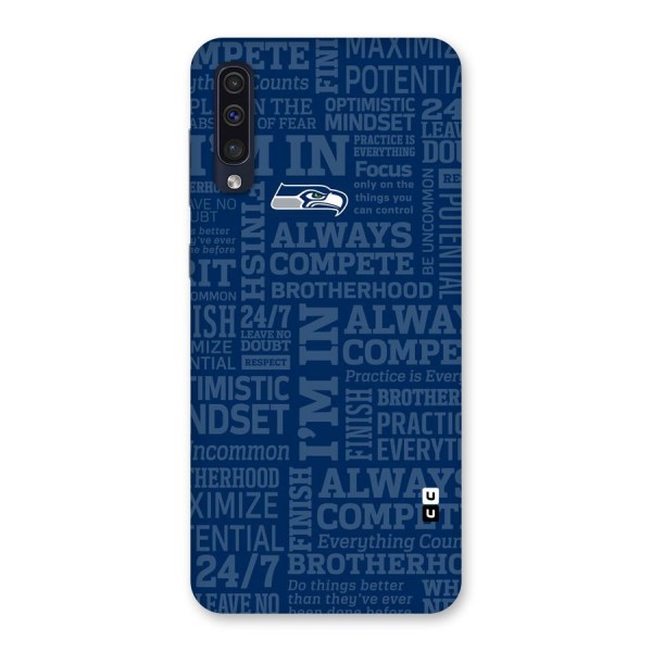 Optimistic Blue Back Case for Galaxy A50