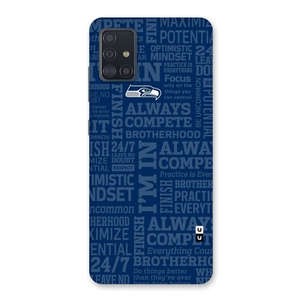 Optimistic Blue Back Case for Galaxy A51