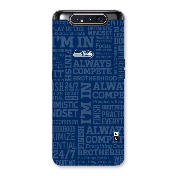 Optimistic Blue Back Case for Galaxy A80