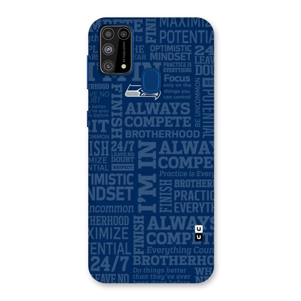 Optimistic Blue Back Case for Galaxy F41