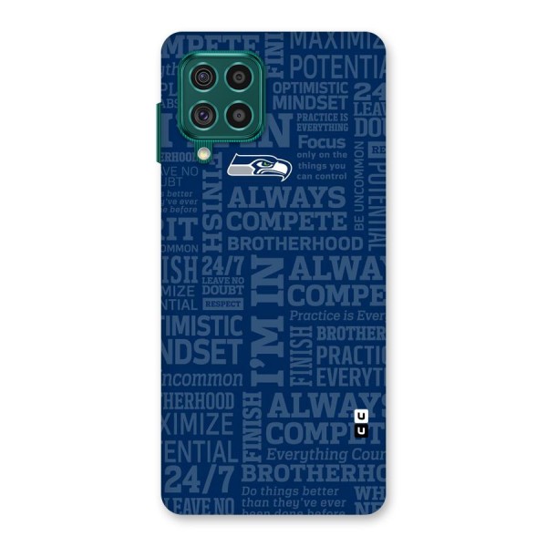 Optimistic Blue Back Case for Galaxy F62