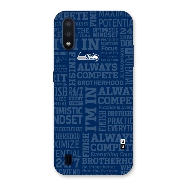 Optimistic Blue Back Case for Galaxy M01