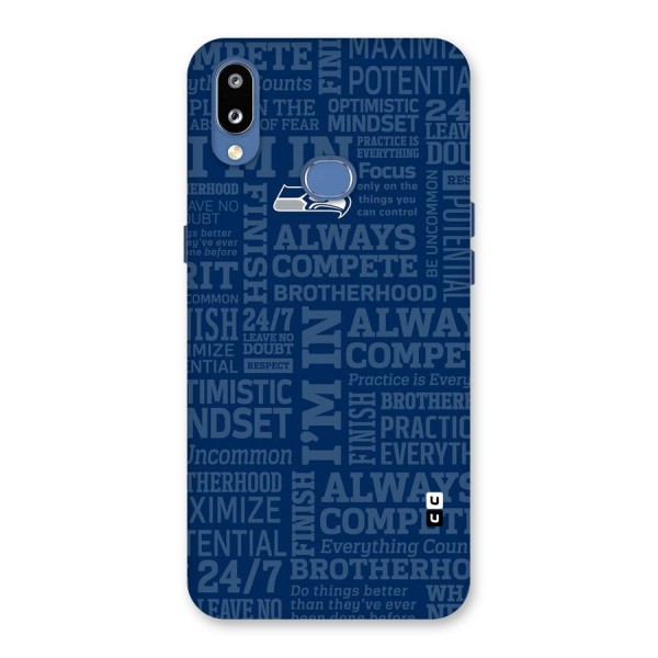 Optimistic Blue Back Case for Galaxy M01s