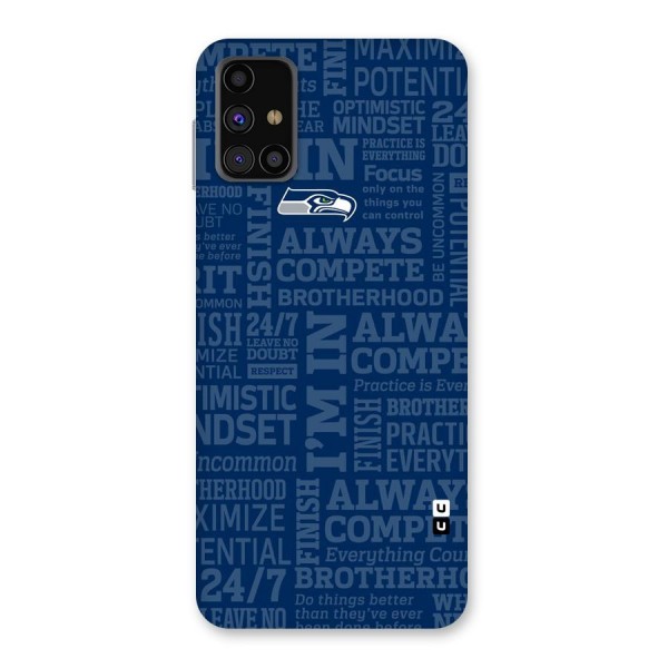 Optimistic Blue Back Case for Galaxy M31s