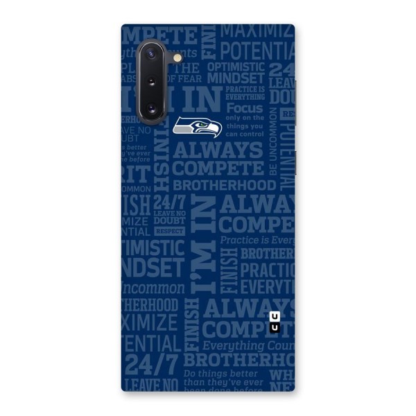 Optimistic Blue Back Case for Galaxy Note 10