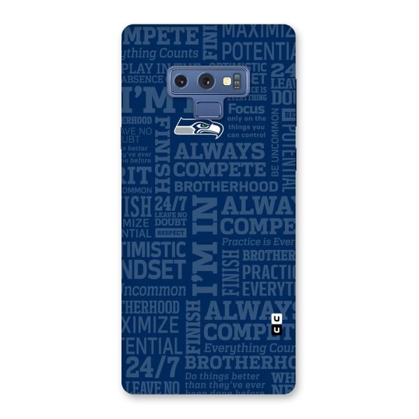 Optimistic Blue Back Case for Galaxy Note 9