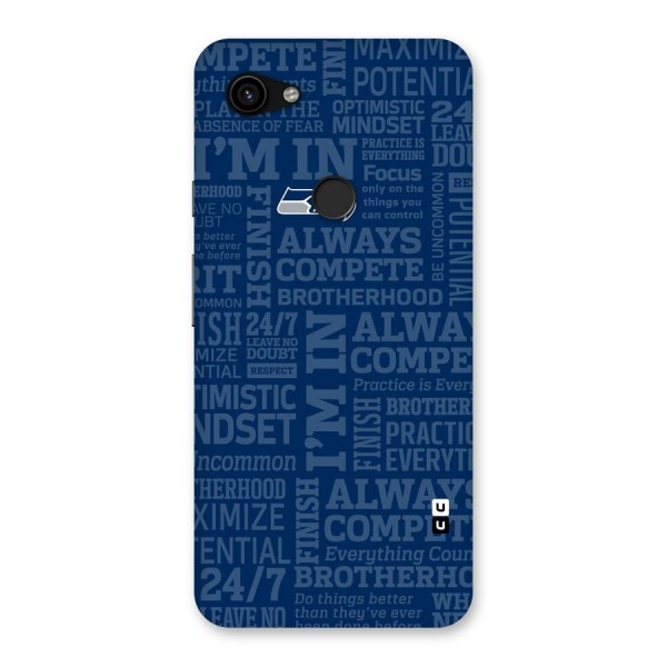 Optimistic Blue Back Case for Google Pixel 3a XL