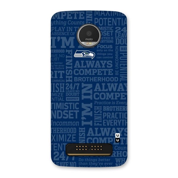 Optimistic Blue Back Case for Moto Z Play