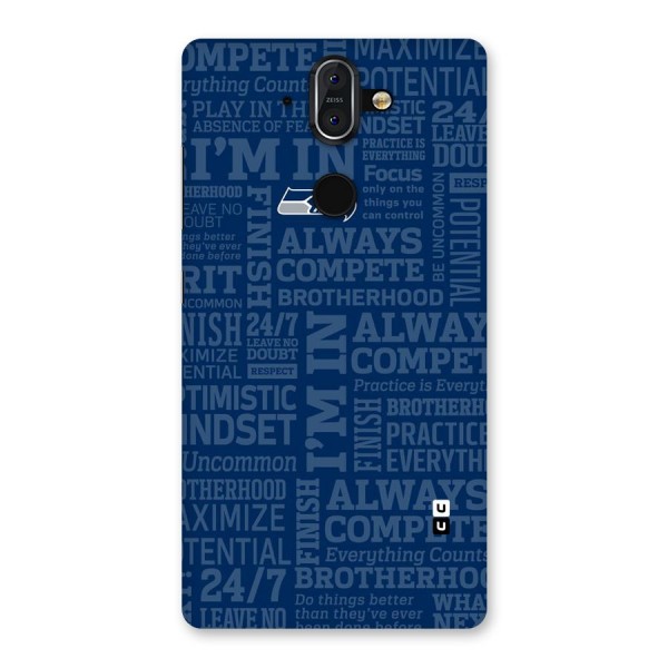 Optimistic Blue Back Case for Nokia 8 Sirocco