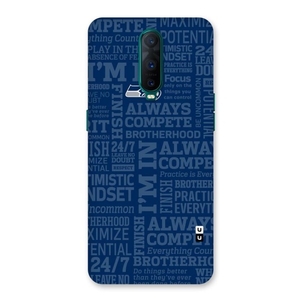 Optimistic Blue Back Case for Oppo R17 Pro