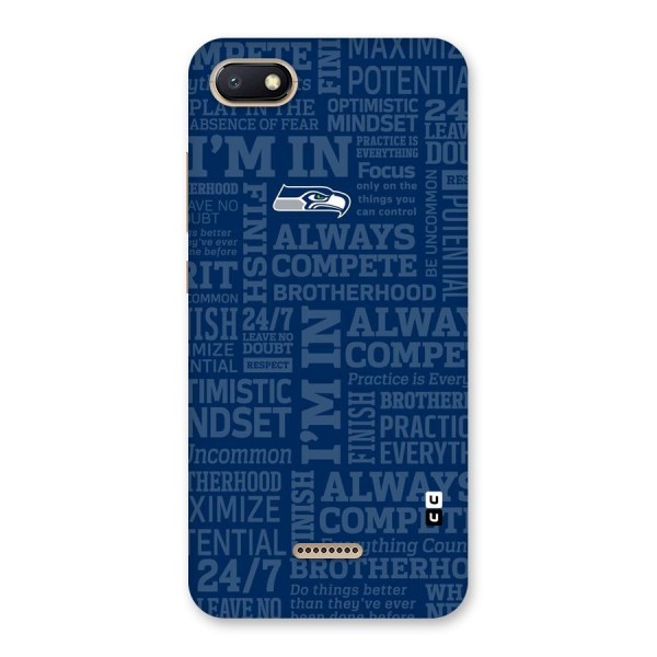 Optimistic Blue Back Case for Redmi 6A