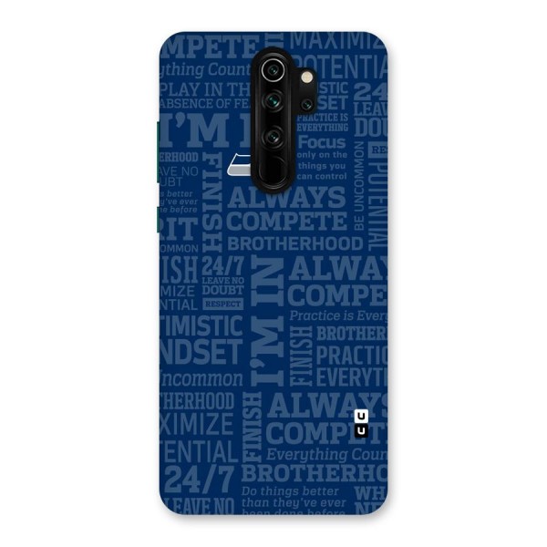 Optimistic Blue Back Case for Redmi Note 8 Pro