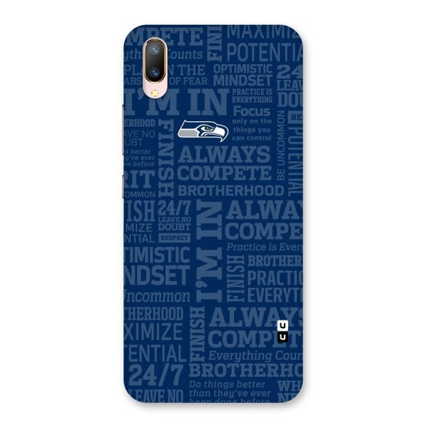 Optimistic Blue Back Case for Vivo V11 Pro