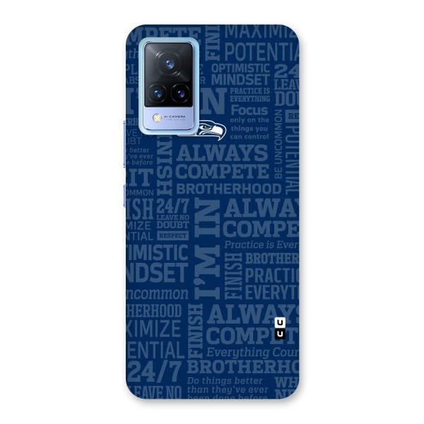 Optimistic Blue Back Case for Vivo V21 5G