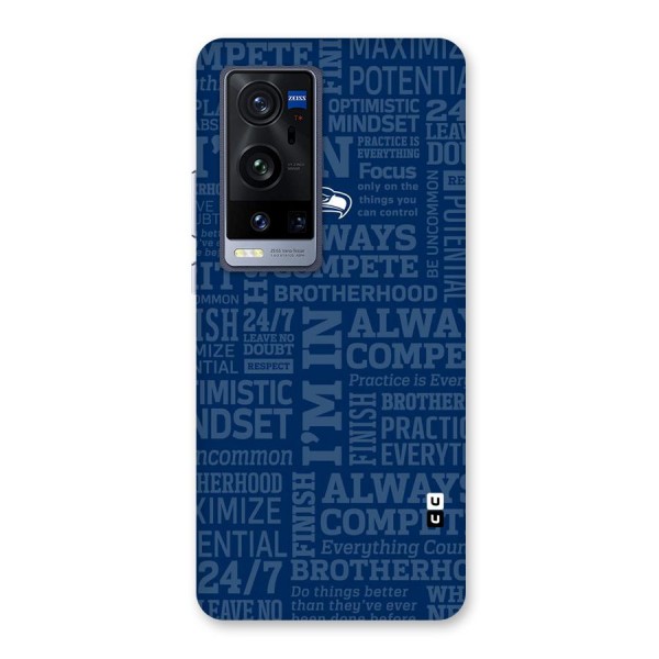 Optimistic Blue Back Case for Vivo X60 Pro Plus