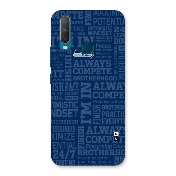 Optimistic Blue Back Case for Vivo Y15