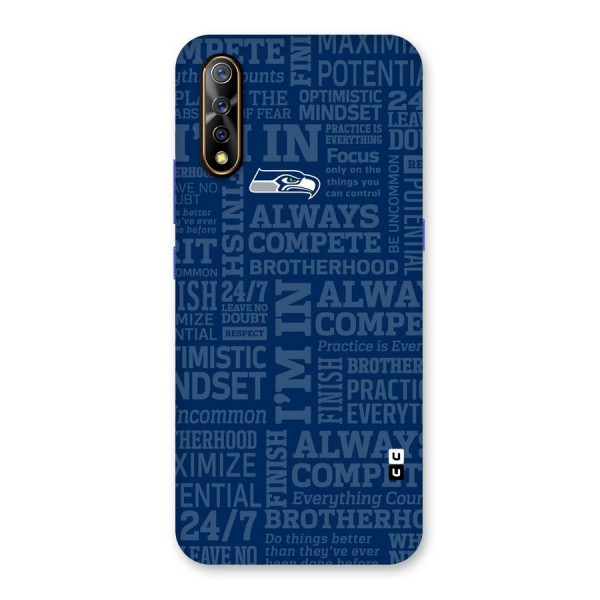 Optimistic Blue Back Case for Vivo Z1x