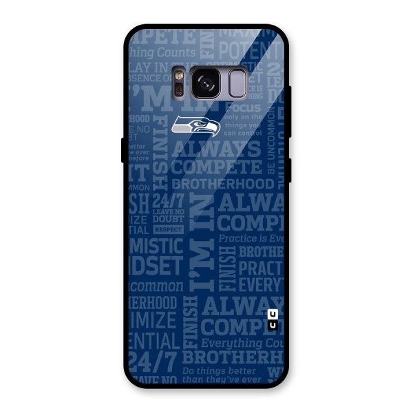 Optimistic Blue Glass Back Case for Galaxy S8