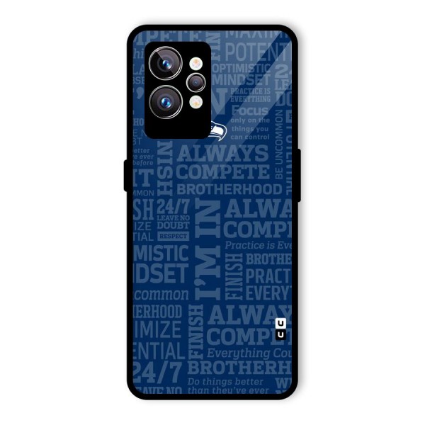 Optimistic Blue Glass Back Case for Realme GT2 Pro